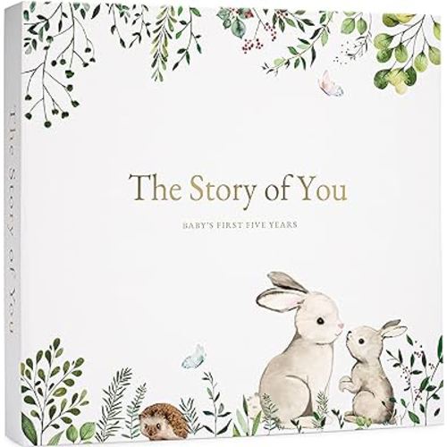 Keepsake Memory Book for Baby Boy or Girl Timeless First 5 Year Baby Book A Milestone Book to Record Every Event from Birth to Age 5 Gender Neutral Journal Scrapbook Photo Album