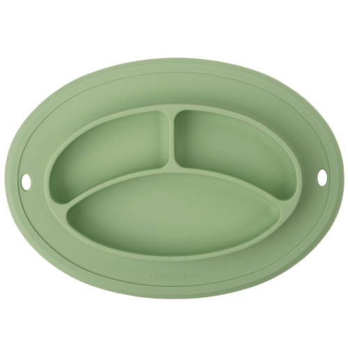UpwardBaby Divider Plate with Suction Placemat - BPA Free - 100% Food-Grade Silicone - 6m+