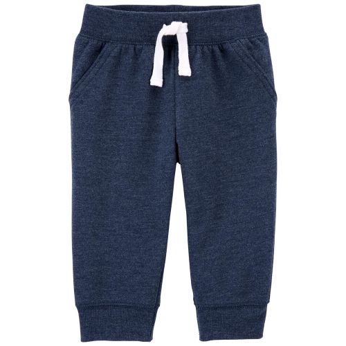 Pull-On Fleece Pants - Blue - 6M