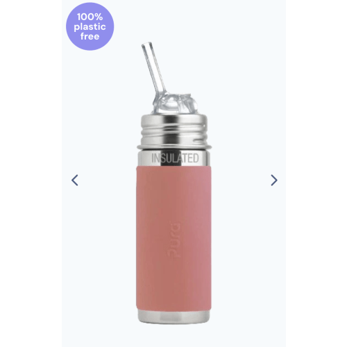 Kiki™ 9oz Insulated Kiddo Straw Bottle - Rose