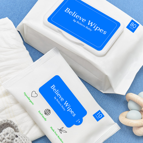 Premium Bamboo Baby Wet Wipes - Believe Diapers - Believe Baby