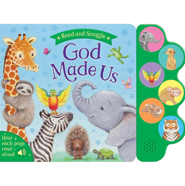 God Made Us: Christian Sound Book for Babies & Toddlers | Interactive 6-Button Bible Board Book About God's Creation