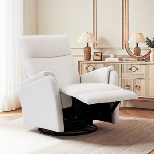 Ora Maison Recliner Chair, Upholstered Reclining Armchair with Footrest for Living Room