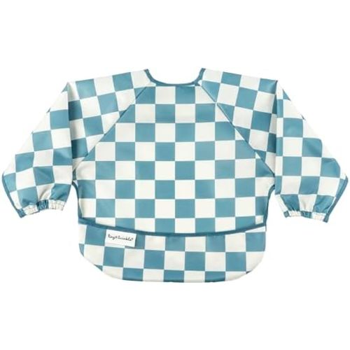 Tiny Twinkle Mess Proof Baby Bib, Full Sleeve Bib Outfit, Waterproof Bib for Toddlers, Machine Washable, Tug Proof Closure