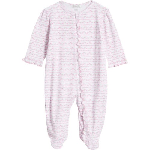 Kissy Stripe Zip Pima Cotton Footie, Newborn