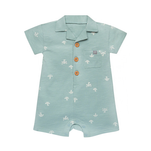 Modern Moments by Gerber Baby Boy Short Sleeve Romper, Sizes 0/3 Months - 24 Months