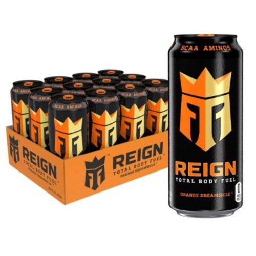 (12 Cans) Reign Total Body Fuel Energy Drink, Orange Dreamsicle, 16 fl oz