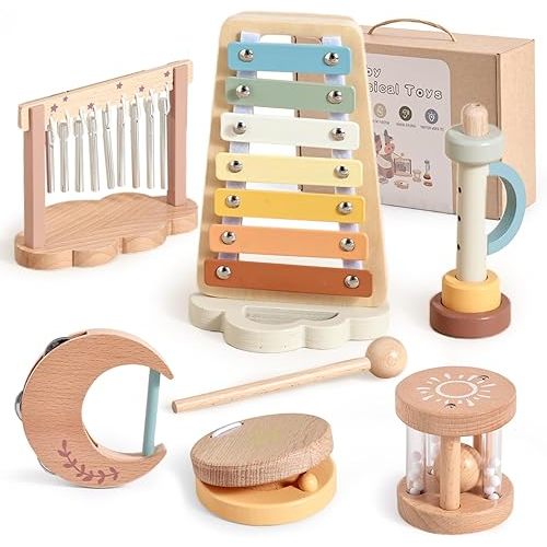 Wooden Musical Instrument Set