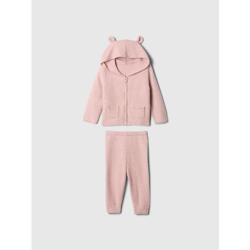 Baby CashSoft Bear Hoodie Outfit Set