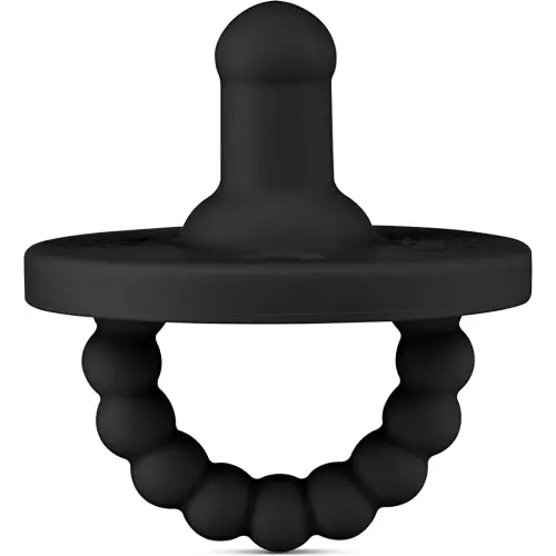 Ryan & Rose Cutie PAT Pacifier Teether (Stage 1, Black)