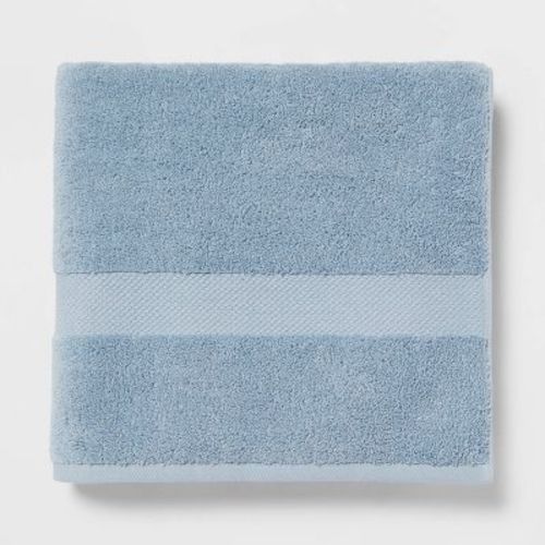 Performance Plus Oversized Bath Towel Black - Threshold™: Cotton Terry, Fade-resistant, 550-800 Gsm, Machine Washable