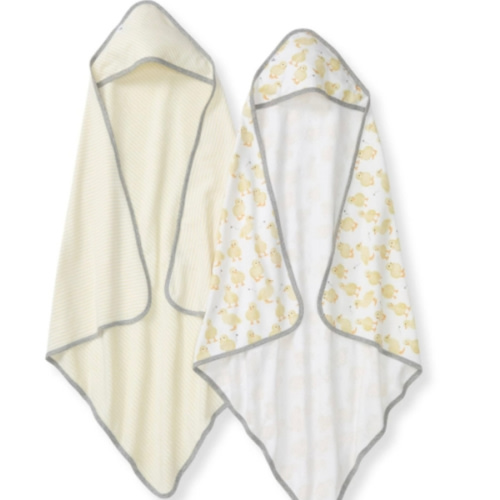 Little Ducks Organic Cotton Hooded Towels 2 Pack