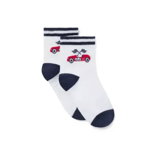 Baby Jet Ivory Baby Race Car Sock by Janie and Jack