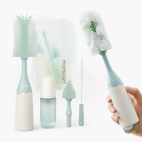 Momcozy Innovative Push-Press Design Bottle Brush Kit