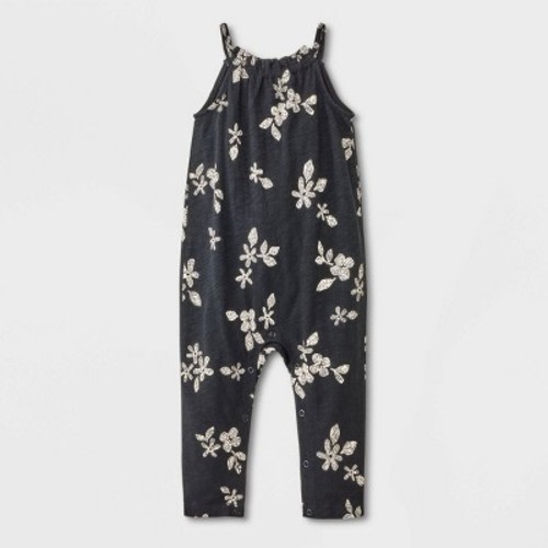 Baby Girls' Romper - Cat & Jack™ Black Newborn
