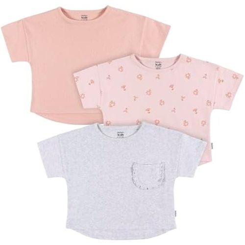 Gerber Baby Girls' Toddler 3-Pack Short Sleeve Tees