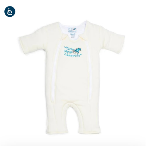 Cream Baby Merlin’s Magic Sleepsuit | Soft 100% Cotton Infant Sleepsuit