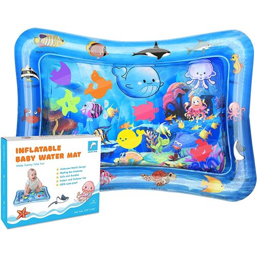 Tummy Time Water Play Mat - Activity Play Mat for Infants 3 6 9 Months - Sensory Baby Toy Gift for Girls and Boys