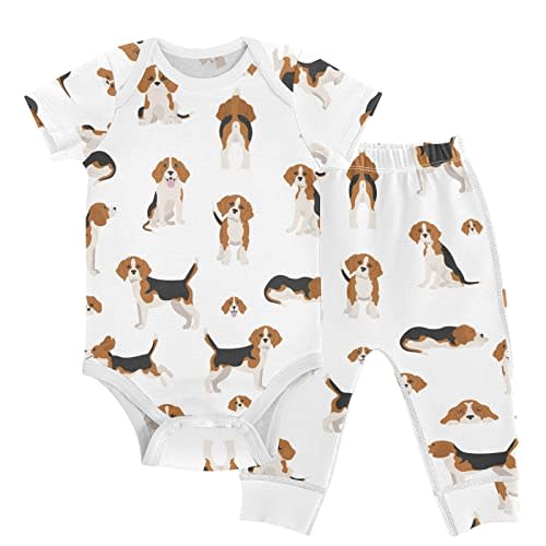 vvfelixl Baby Bodysuits Pants Sets Gnome Mushroom Short Sleeve Baby Clothes for Boys Girls 3M