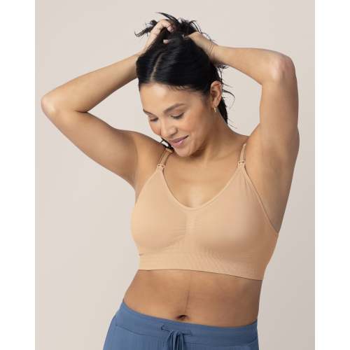 Simply Sublime® Nursing Bra | Blue Wisteria - Kindred Bravely (Beige, Regular Large)