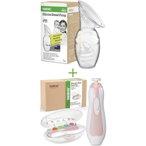 haakaa Manual Breast Pump and Baby Nail Trimmer Electric