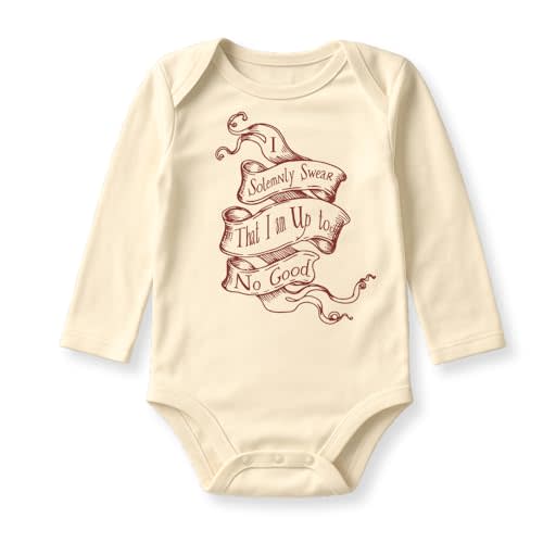 I am up to no good Wizard Baby Bodysuit, Toddler, Kids T-Shirt, Halloween Outfit for Children