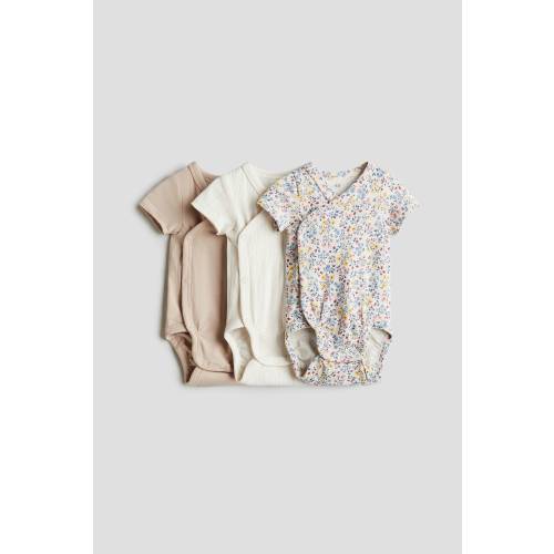 3-PACK WRAPOVER BODYSUITS