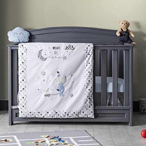 Baby Crib Bedding Set - 100% Turkish Cotton - Nursery Crib Bedding Sets for Boys & Girls - Bear Design - 5 Piece, 4 Color Variations by QQ Baby
