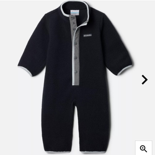 Infant Helvetia™ Bunting Size 0/3 - Black and City Gray