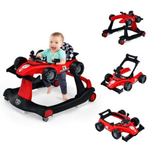 4-in-1 Foldable Activity Push Walker with Adjustable Height