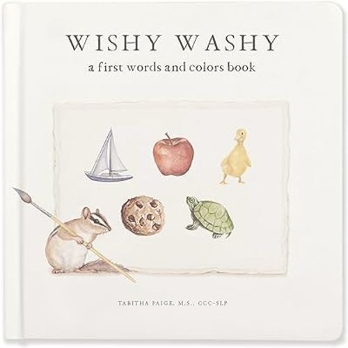Wishy Washy: A Board Book of First Words and Colors for Growing Minds