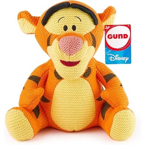GUND Disney Official Tigger Knit Plush, Winnie The Pooh, Stuffed Animal for Ages 1 and Up, Orange, 10”