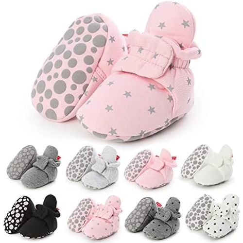 Baby Booties Infant Newborn Boys Girls Slippers Warm Crib Sock Shoes Indoor First Walkers Prewalker
