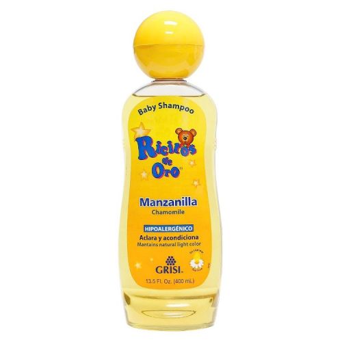 Grisi Ricitos De Oro Manzanilla Baby Shampoo 13.5 fl oz: Liquid Shampoo for Textured, All Hair Types, Aluminum-Free