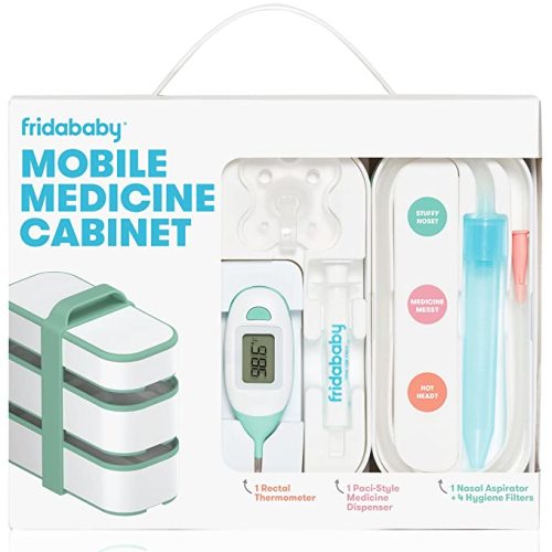 Frida Baby Mobile Medicine Cabinet Travel Kit | Portable Carrying Case Stocked with Wellness Essentials