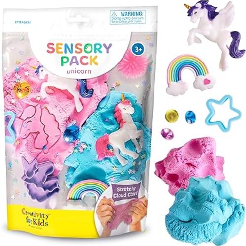 Creativity for Kids Sensory Pack: Unicorn - Sensory Toys for Toddlers, Unicorn Gifts for Girls, Toddler Activities and Sensory Bin Fillers (Ages 3+)