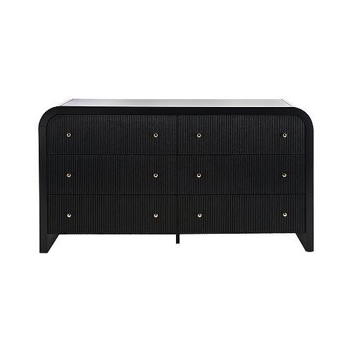 Safavieh Couture Liabella 6-Drawer Curved Dresser