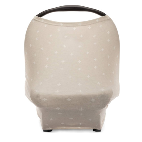 Parker Baby 4 in 1 Car Seat Cover for Girls and Boys - Stretchy Carseat Canopy, Nursing Cover, Grocery Cart Cover, High Chair Cover - "Desert"