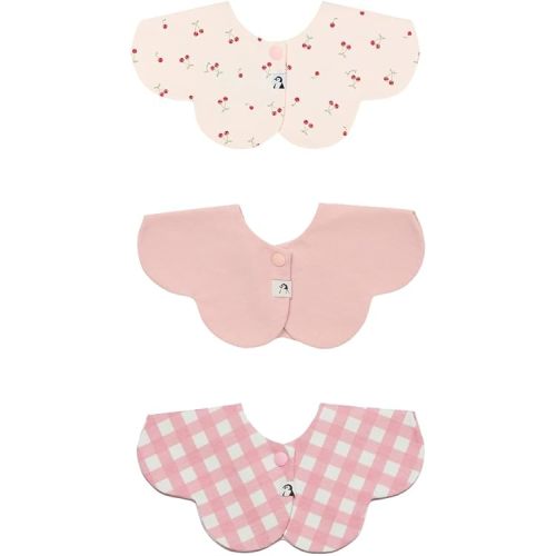 Konny Baby Bib 3/5/7-Pack Set, 360 ​​° Rotate, Soft and Absorbent Drooling for Toddler Boys Girls Baby Essentials