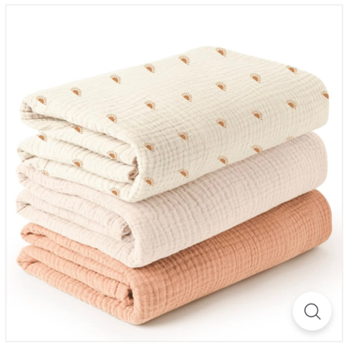 Baby Swaddle Blankets 3 Pack - Sun