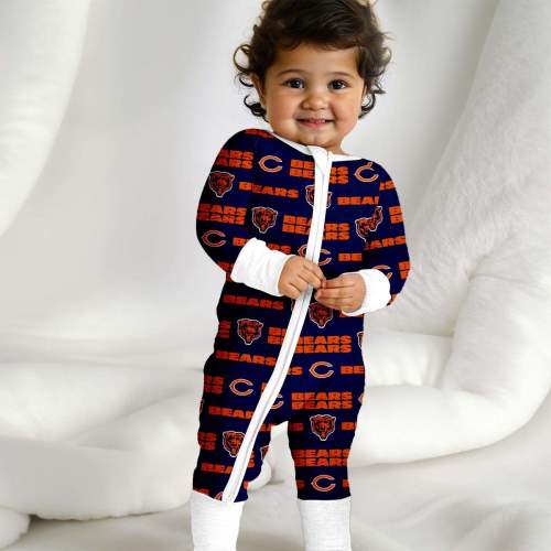 Baby CHICAGO BEARS Zippy with White Zipper