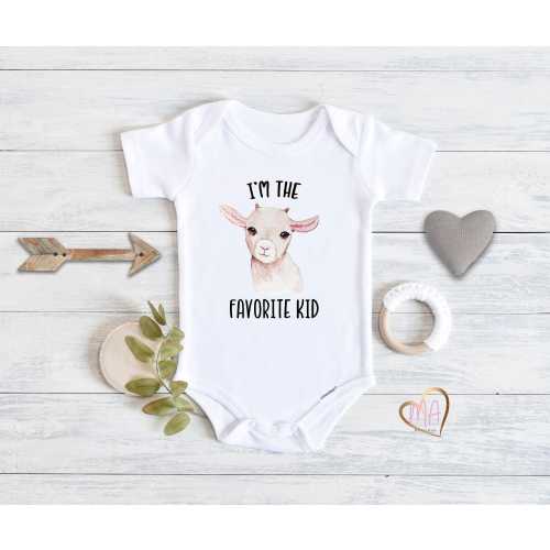 Goat Bodysuit Goat Baby Clothes Funny Baby Boy Funny Baby funny gift for girl farm baby gifts gender neutral baby shower gift