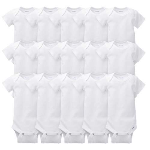 15-Pack White Onesies® Bodysuits Bundle
