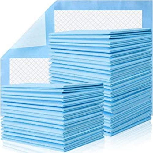 100 Pack Disposable Changing Pads,RAIBEATTY Disposable Bed Pads,Waterproof Diaper Changing Pad,Leak-Proof Underpads,Large Diaper Pad Changing Mat Disposable Baby Underpads,Ultra Absorbent,17 X 13 Inch