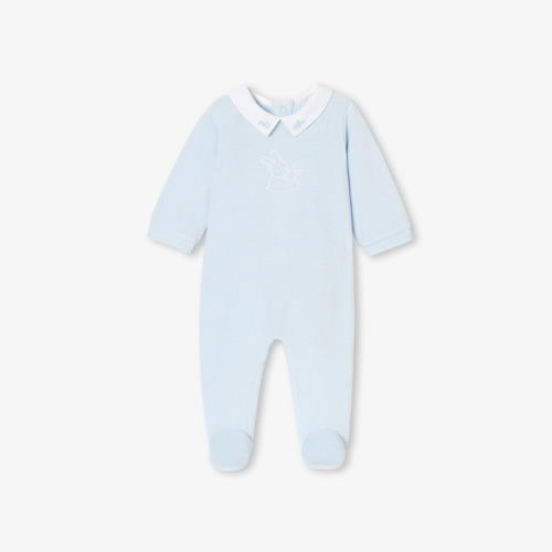 Baby boy velvet pyjamas