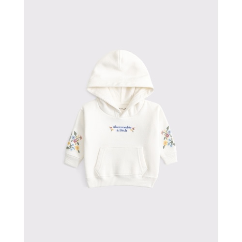 baby embroidered logo popover hoodie 6 months