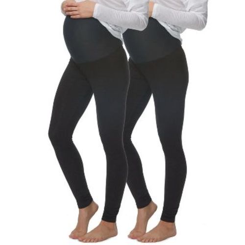 Felina Women's Velvety Soft Maternity Leggings For Women - Yoga Pants For Women, Maternity Clothes - (2-Pack)