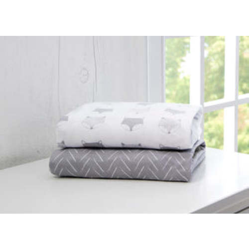 Indie Fox Fitted Crib Sheets - 2 Pack