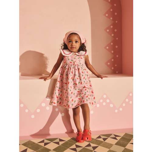 Pink Cherry Print Cath Kidston Collar Dress (3mths-8yrs)