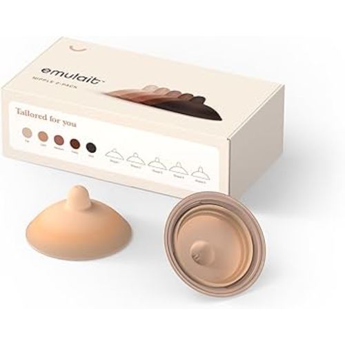 Baby Bottle Nipple 2 Pack - Light - 15 mm